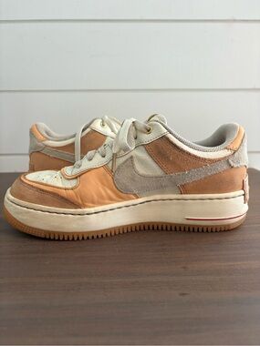 Nike Womens' Light Pink and Cream Low-Top Sneakers with Suede Accents